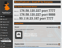 Tablet Screenshot of bunnytrack.net